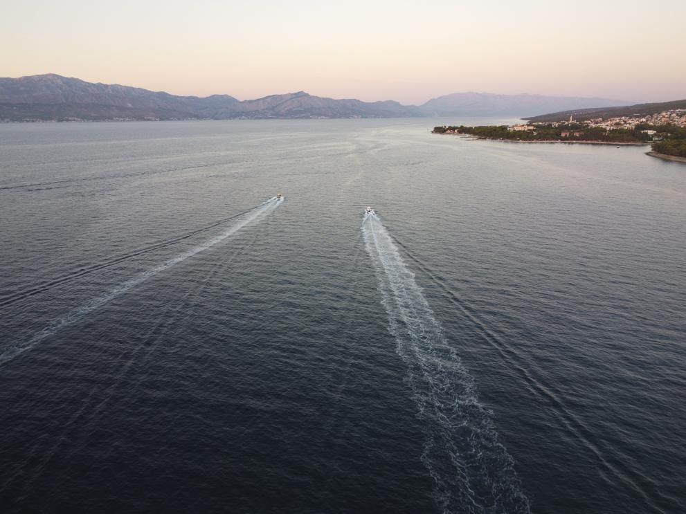 Aerial views of the Adriatic Sea