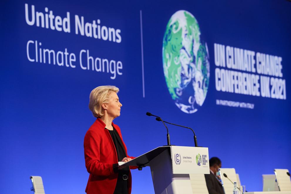 Participation of Ursula von der Leyen, President of the European Comission, in the UN Climate Conference (COP26) in Glasgow