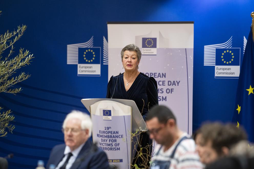 Participation of Ylva Johansson, European Commissioner, to the European Remembrance Day for Victims of terrorism