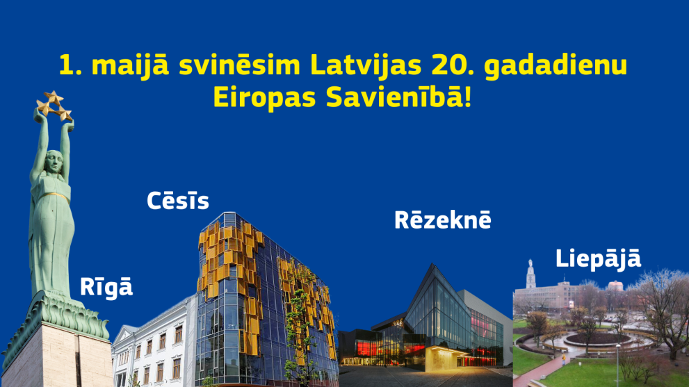 Gaismas akcija “Latvija mirdz Eiropā”